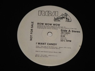 BOW WOW WOW - I WANT CANDY - US 1982 12'' WLPromo Single RCA JD-13231 - NM