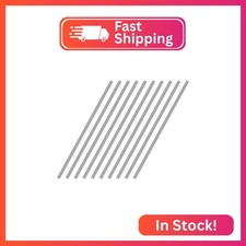 uxcell 4mm x 250mm 304 Stainless Steel Solid Round Rod for DIY Craft - 12pcs