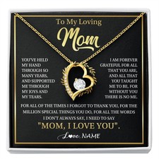 Personalized To My Mom Forever Love Necklace Beautiful Gifts For Mom KW329