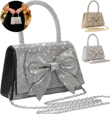 Glitter Rhinestone Clutch Purse for Women Girls Wedding Party Bag Evening Purse