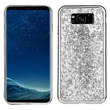 GSA Frozen Chrome Flake Candy Case For Samsung Galaxy S8 - Silver