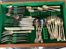 WMF 2500 Art Deco  Besteck Set  90er Silber 46 Teile 6 Pers.