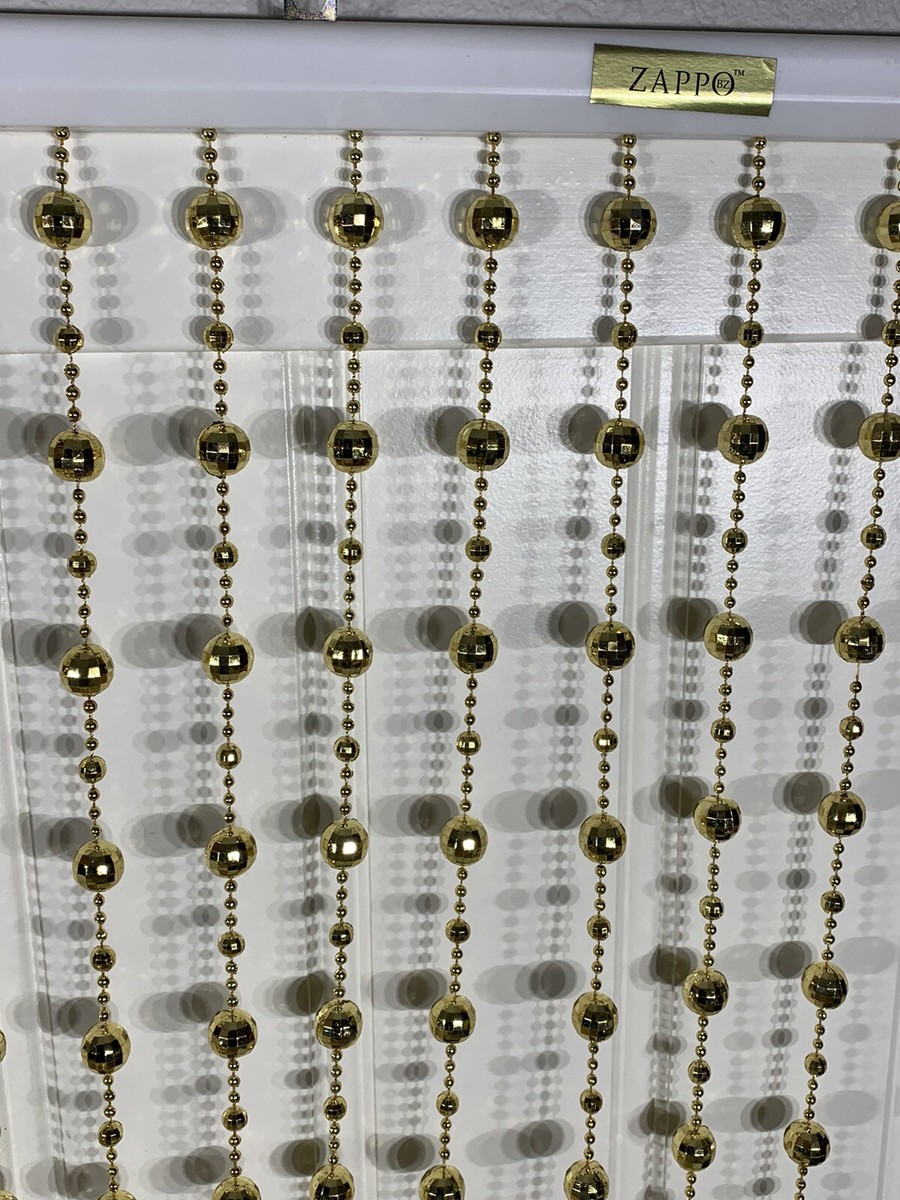 ZAPPO BZ BEADED CURTAIN door beads Gold Disco Ball Style 1/2” Dia
