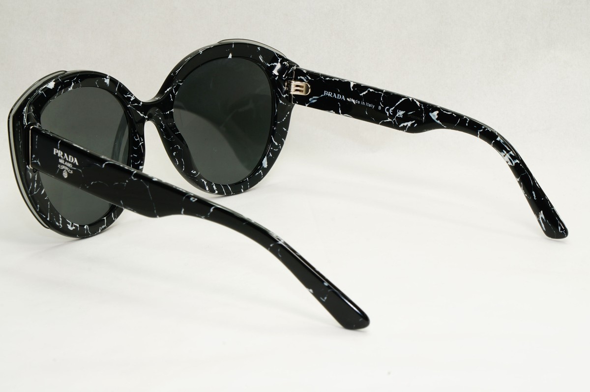 New Prada SPR 01Y 09V-5S0 Women’s Sunglasses – Black Marble Prada Dark Grey Cat Eye Ladies Sunglasses PR 01YS 09V5S0 54  main image 4