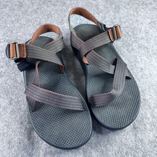 Chaco Men's 12 Z/1 Brown Orange Hiking Outdoor Gorpcore Stitch Cafe Sandal