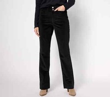 Peace Love World Fine Wale Corduroy Pant-Black-Petite 12-NEW-A619742
