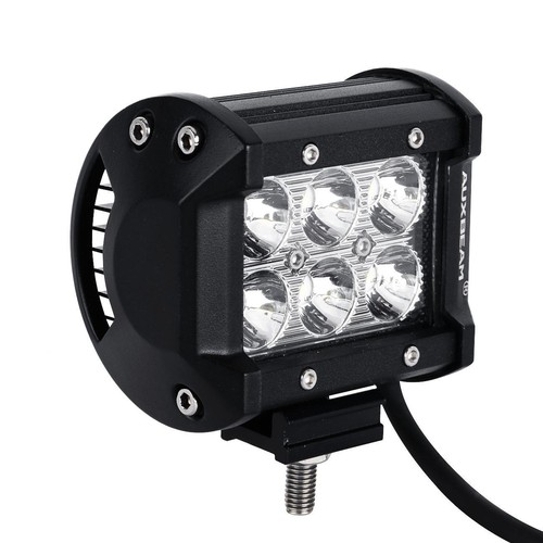 AUXBEAM 4" inch 18W LED Work Light Bar Spot Pods Fog Lamp + Wiring Harness Kit - Picture 8 of 12