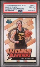 2022 Caitlin Clark ROOKIE Bowman Best Hardwood Warriors #HW21 PSA 10 Perfect🔥