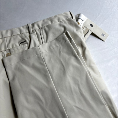 RLX Ralph Lauren Men's Dress Pants 100% Polyester Light Khaki NWOT 38x32