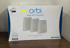 NETGEAR Orbi AC2200 Tri-Band Mesh Wi-Fi System 3-pack RBK43-100NAS White