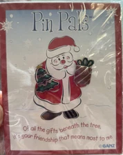 NEW Ganz Pin Pals Christmas Friendship Pins Gift Stocking Stuffer Santa Claus 
