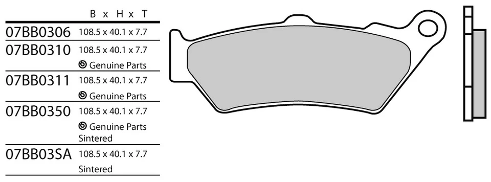 Pastillas de freno Brembo Sinter SA pastillas de freno delanteras + traseras BMW R1250 GS ADV, RT - Imagen 3 de 4