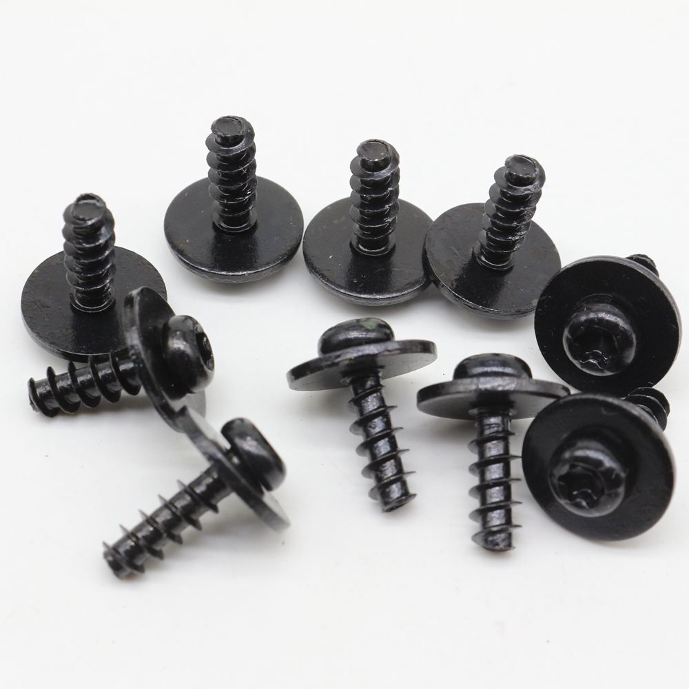New Black Metal Torx Drive Trim Screw For VW N10354602 Qty 10 | eBay 