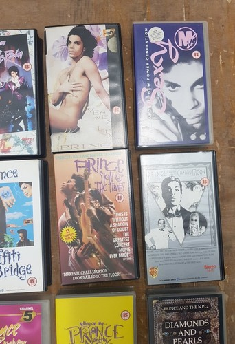 Prince X9 VHS videos VHS Purple Rain/Graffiti Bridge/Under Cherry Moon Diamonds - Picture 3 of 8