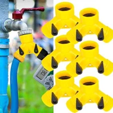 1/2/4/6PCS 3/4" Water Hose Splitter 2 Way Y Valve Female Connector Garden Hose