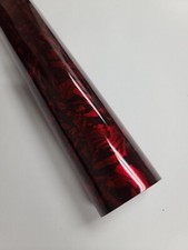Premium Infused Forged Carbon Fiber Black Red Vinyl Car Wrap Sticker Film Roll