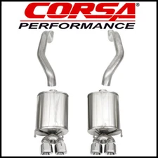 Corsa Sport 2.5" Axle-Back Exhaust System fits 2009-13 Chevy Corvette C6 6.2L V8