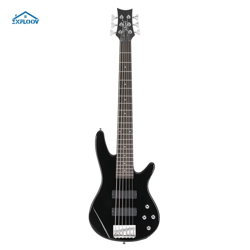 GIB 6-String Electric Bass, H-H Humbucker Pickups, Kit w/Bag/Strap/Accessories