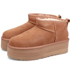 Brand New 100 Authentic UGG Classic Ultra Mini Platform Chestnut 1135092 Boots