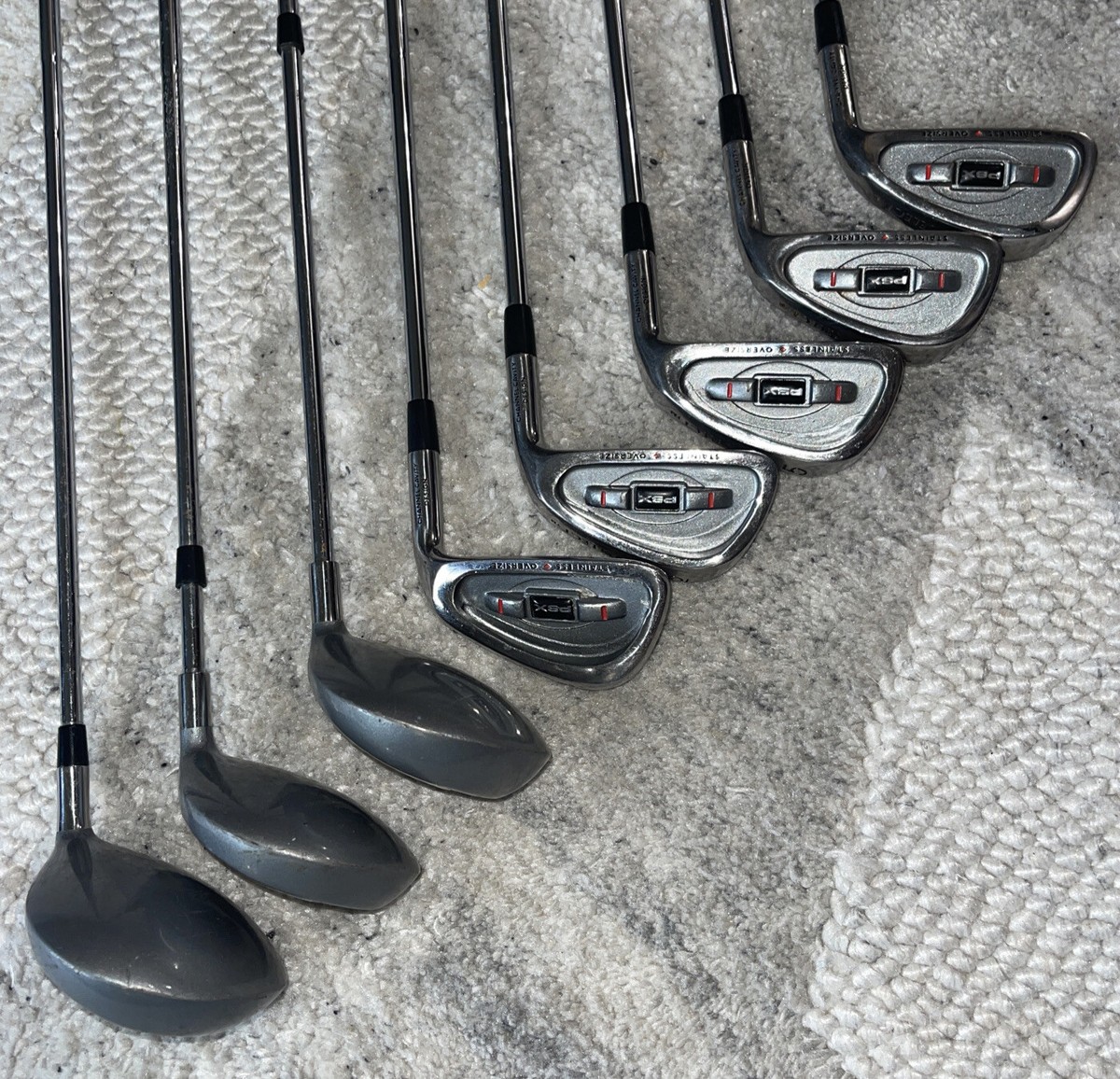 PRO SELECT PSX STAINLESS OVERSIZE IRONS 3,4,5,6,9 Irons 3 & 5 Wood