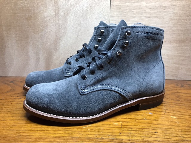 wolverine 1000 mile grey suede