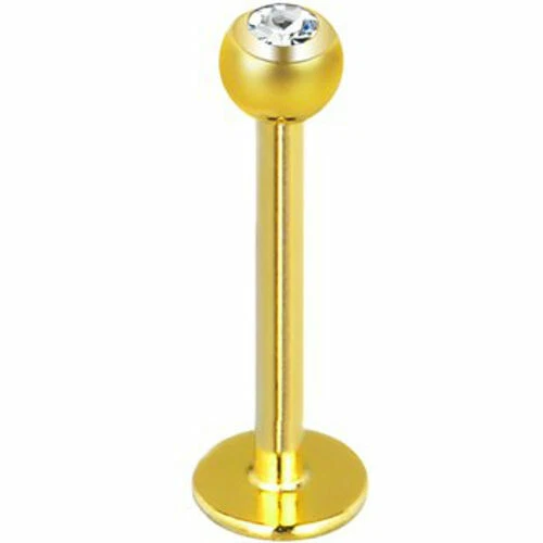 Body piercing in oro per lingua