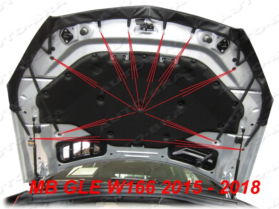 CAR HOOD BRA fit MB Mercedes-Benz GLE W166 2015-2018 BONNET BRA DE CAPOT  Foto 4 de 4