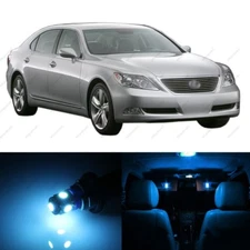 17 x ICE BLUE LED Interior Lights Package For 2007 - 2012 Lexus LS460 + PRY TOOL