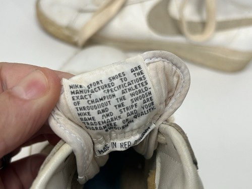 Vintage Nike Sneakers Blazer OG 1982 White Grey Size 7.5 811012 Rep Of Korea - Picture 12 of 13