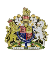United Kingdom Coat of Arms Enamel Badge British GB UK