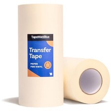 12" x 300' Roll of Paper Transfer Tape for Vinyl, 12 inch x 300 feet, Natural