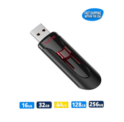 Sandisk Cruzer Glide 3.0 Flash Drive USB Memory Stick for