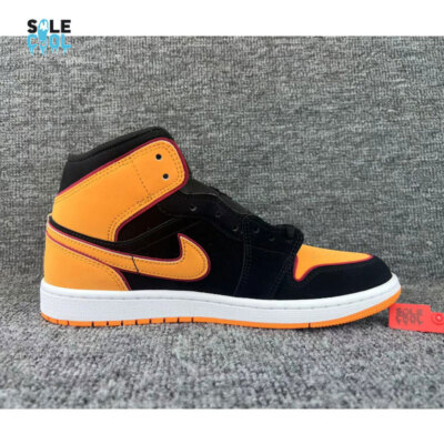 Size 11.5 - Air Jordan 1 SE Mid Vivid Orange for sale online