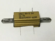 (1 PC) DALE  RE60G1R00  Wirewound Resistors Chassis Mount 5W 1OHM 1% Inductive