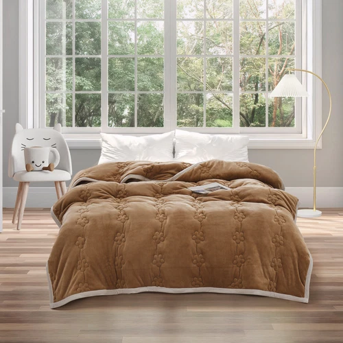 Flannel Blanket Winter Warm Reversible Twin Queen Size Plush Sofa Bed Blankets - Picture 24 of 55