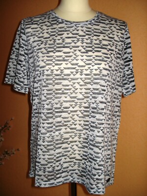 Kurzarm-Shirt v.Pure fashion,graf.Inside Out Druck,schwarz/creme,Gr.40/42,Neu