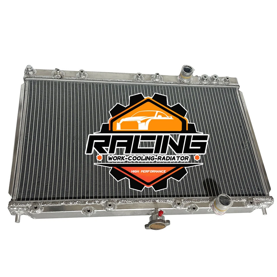 Radiador para Mitsubishi Mirage L4 1.5L/1.8L 1997-2002 1998 1999 2000 AT Aluminio Foto 2 de 4