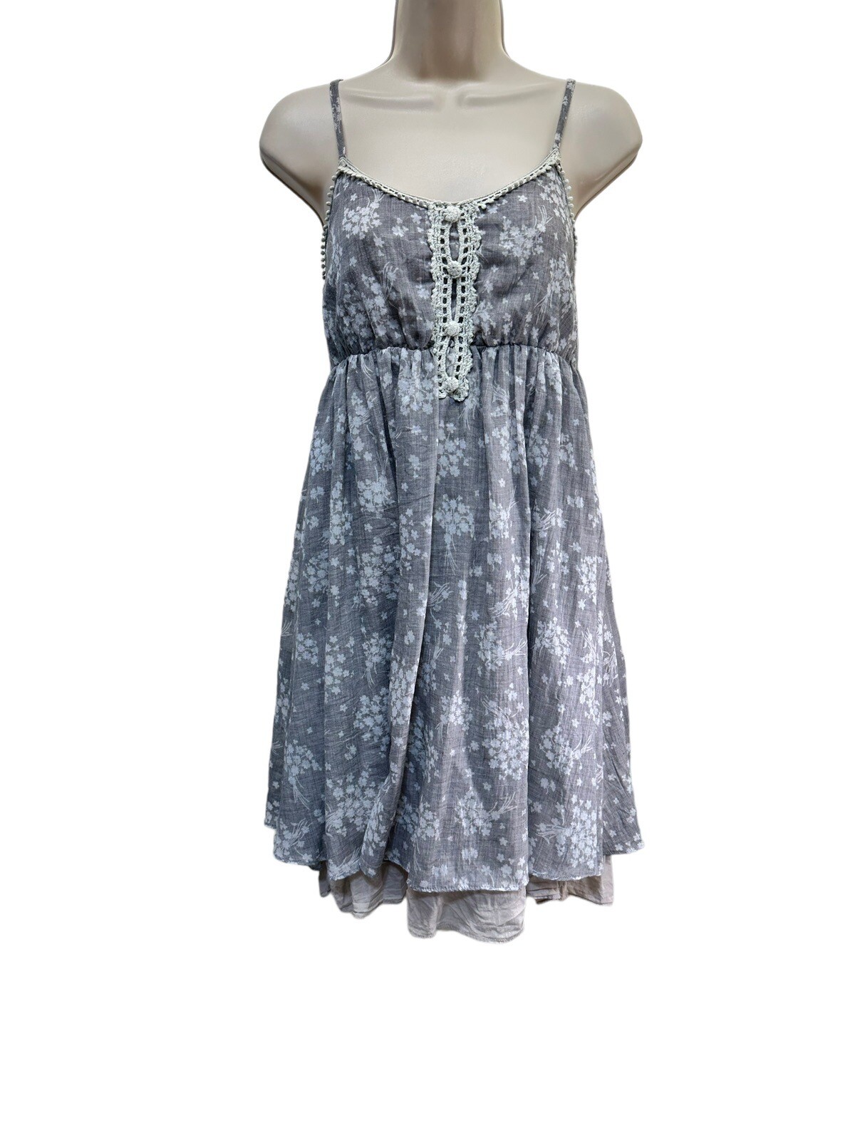 Anthropologie FREE PEOPLE Meadows Daphne Babydoll Dress $242 SIZE 2 (6/8)