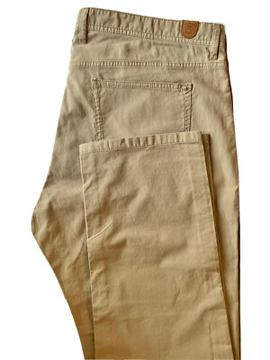 Massimo Dutti Mens Beige Khaki Chino Pants Casual Fit 40