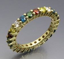 REIF-DESIGN - TOPSCH&Ouml;NER BUNTER BRILLANT MEMOIRE RING - 585 GELBGOLD