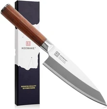KEEMAKE Deba Knife Japanese Kitchen Knife Stainless Steel Chef's Cutting Tools