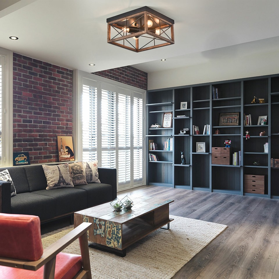 Farmhouse Chandelier Ceiling Fixture Glass Pendant Light Kitchen Island