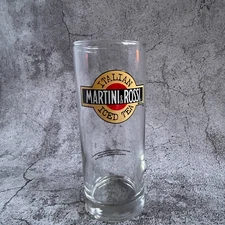 Vintage Martini & Rossi Italian Iced Tea Glass - Distinct Size - Small Tumbler