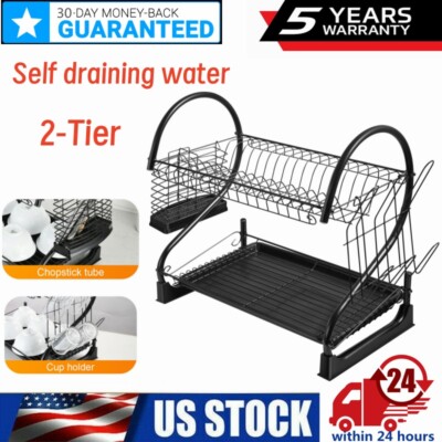 Kitchen Storage Cabinet Steel Kitchen Drain Shelf Over The Sink Dish Drying Rack