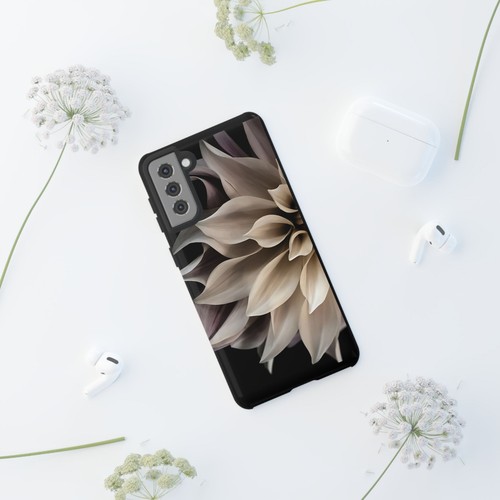 Tough Case For iPhone, Samsung Galaxy, Pixel, Cream Dahlia Flower Print - 第 203/223 張圖片