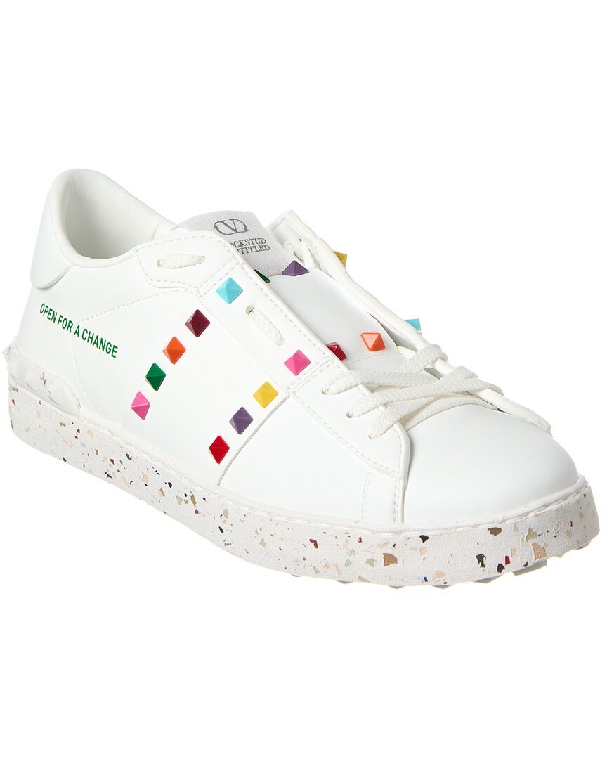 Мужские кожаные кроссовки Valentino Open For A Change