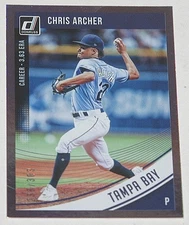 2018 Donruss Baseball Career Stat Line #181 - Chris Archer 238/363 Tampa Bay