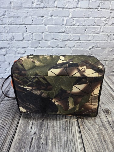 Camo Travel Toiletry Bag Zipper Canvas Case Compact Organizer Portable New - Picture 4 of 10