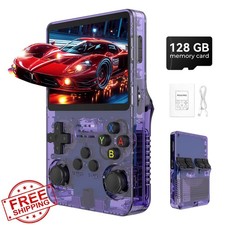 R36s Pro Retro Handheld 3.5in IPS 128GB 40000 Classic Games Emulator Console