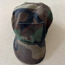 Military Small Cadet Cap Hat Green Brown Camo 100 Cotton Type II Class 1